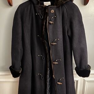 Stylish Black Kids Pea Coat